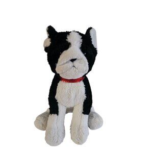 FAO Schwarz Boston Terrier Dog Stuffed Animal Plush 12 inches tall